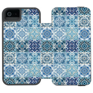 Mittelmeer-Fliesen, Portugiesisch, Azulejo, Majoli Incipio Watson™ iPhone 5 Geldbörsen Hülle