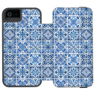 Mittelmeer-Fliesen, Portugiesisch, Azulejo, Majoli Incipio Watson™ iPhone 5 Geldbörsen Hülle