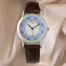 Mittelmeer-Fliesenmuster Azulejo Monogramm