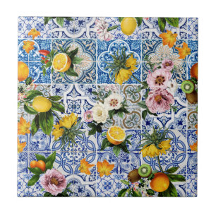 Mittelmeer Floral  Fliese