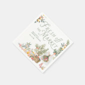 Mittelmeer-Frisch vom Markt-Junggesellinnenabschie Serviette (Ecke)