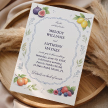 Mittelmeer-Frucht-Blumen-Elegante Hochzeit