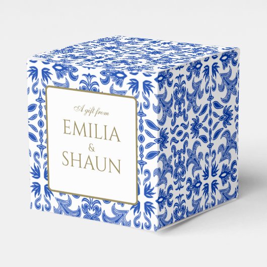Mittelmeer-Gastgeschenk Hochzeit Geschenkschachtel (Vorderseite)