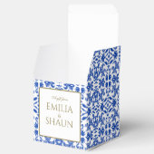 Mittelmeer-Gastgeschenk Hochzeit Geschenkschachtel (Geöffnet)