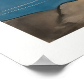 Mittelmeer-Hafenleinwand, Fischerboote Küste Poster (Ecke)