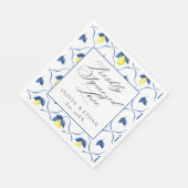 Mittelmeer-Hochzeit Serviette (Ecke)
