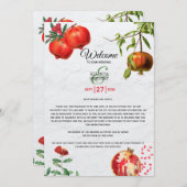 Mittelmeer-Hochzeitsreise mit Granatapfel Programm (Vorne/Hinten)