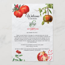 Mittelmeer-Hochzeitsreise mit Granatapfel