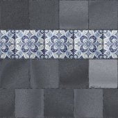 Mittelmeer Inspiration Blau Blütengeometrie Fliese