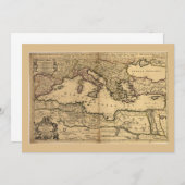 Mittelmeer-Karte (1685) (Vorne/Hinten)