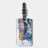 Mittelmeer Korsika Frankreich Elegante Wasserfarbe Gepäckanhänger (Vorderseite vertikal)