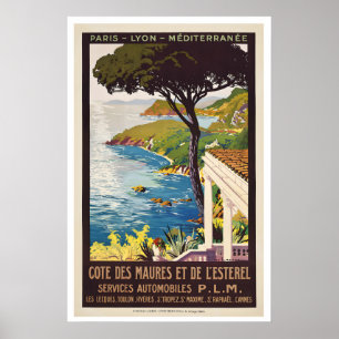 Mittelmeer-Küste Von Marseille bis Menton Paris Poster