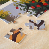 Mittelmeer-Küstenort-Puzzle Puzzle (Seite)