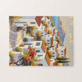 Mittelmeer-Küstenort-Puzzle Puzzle (Horizontal)