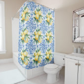 Mittelmeer Lemon Blue Duschvorhang (Beispiel)