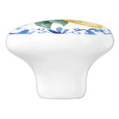 Mittelmeer Lemon Blue Keramikknauf (Seitenansicht)