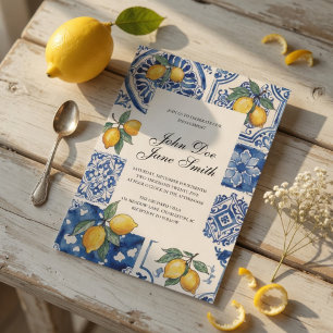 Mittelmeer-Limonen-Hochzeitstorte oder Mittelmeer- Einladung