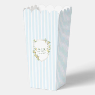 Mittelmeer-Limonen-Wappen-Hochzeitspopcorn Geschenkschachtel