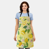 Mittelmeer-Limonenblüten-Schürze - Lebendiger Somm Schürze (Getragen)