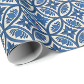 Mittelmeer Lotus Tile Muster - Der weiße Lotus Geschenkpapier (Rolleneckpunkt)