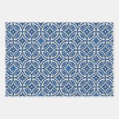 Mittelmeer Lotus Tile Muster - Der weiße Lotus Geschenkpapier Set (Vorderseite 3)