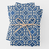 Mittelmeer Lotus Tile Muster - Der weiße Lotus Geschenkpapier Set (Beispiel)