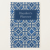 Mittelmeer Lotus Tile Muster - Der weiße Lotus Planer (Vorderseite)