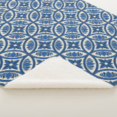 Mittelmeer Lotus Tile Muster - Der weiße Lotus Sherpadecke (3/4)