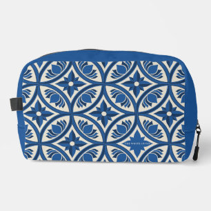 Mittelmeer Lotus Tile Muster - Der weiße Lotus Waschbeutel