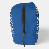 Mittelmeer Lotus Tile Muster - Der weiße Lotus Waschbeutel (Rechts)