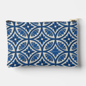 Mittelmeer Lotus Tile Muster - Der weiße Lotus Zubehörtasche (Rückseite)