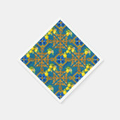 Mittelmeer, Majolika, Fliesen Serviette (Ecke)