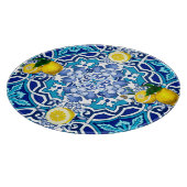 Mittelmeer, Majolika, Fliesen, Zitronen, Zitrusfrü Schneidebrett (Ecke)