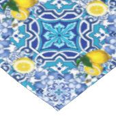 Mittelmeer, Majolika, Fliesen, Zitronen, Zitrusfrü Tischdecke (Schrägansicht)