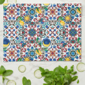 Mittelmeer, Marokko, Mosaik, Zitronenkunst Geschirrtuch (Gefaltet)