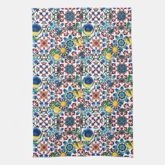 Mittelmeer, Marokko, Mosaik, Zitronenkunst Geschirrtuch (Vertikal)