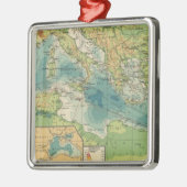 Mittelmeer, Meer-Kabel, drahtlose Stationen Ornament Aus Metall (Links)