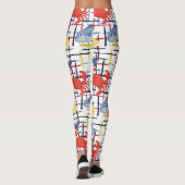 Mittelmeer-Meeresfrüchte-Markt-Muster (1) Leggings (Rückseite)