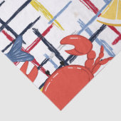 Mittelmeer-Meeresfrüchte-Markt-Muster (1) Seidenpapier (Detail)