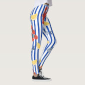 Mittelmeer-Meeresfrüchte-Markt-Muster (2) Leggings (Rechts)