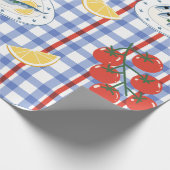 Mittelmeer-Meeresfrüchte-Markt-Muster (3) Geschenkpapier (Ecke)