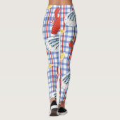 Mittelmeer-Meeresfrüchte-Markt-Muster (3) Leggings (Rückseite)