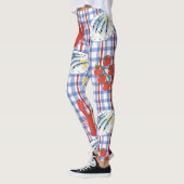 Mittelmeer-Meeresfrüchte-Markt-Muster (3) Leggings (Links)