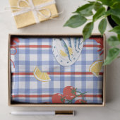 Mittelmeer-Meeresfrüchte-Markt-Muster (3) Seidenpapier (Geschenk)