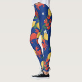 Mittelmeer-Meeresfrüchte-Markt-Muster (4) Leggings (Links)
