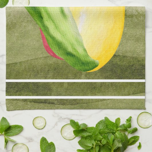 Mittelmeer Mix and Match Kitchen Handtücher (Gefaltet)