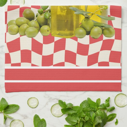 Mittelmeer Mix & Matchküche Geschirrtuch (Gefaltet)