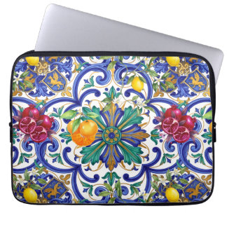 Mittelmeer-Mosaik-Zitronenfrucht Laptopschutzhülle