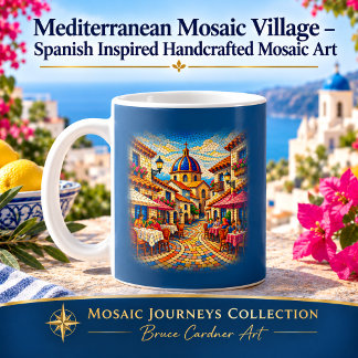 Mittelmeer-Mosaikdorf Kaffeetasse
