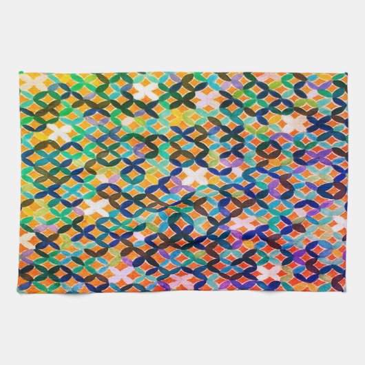 Mittelmeer Mosaikküche Handtuch (Horizontal)